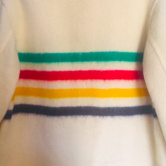 Vtg ORIG HUDSON BAY Wool 4 Pt BLKT COAT JACKET 60s - Picture 2 of 12